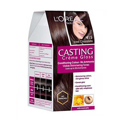 Loreal Paris Hair Color Casting Creme Gloss 415 Iced Chocolate